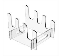 Scolapiatti, scolapiatti in acrilico, grande capacitÃ di stoccaggio, salvaspazio, supporto a un solo livello, 3 griglie