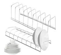 Scolapiatti - Scolapiatti | Scolapiatti da cucina | 2 x scolapiatti | Organizzatore per piatti e ciotole, scolapiatti in acciaio inox, supporto per piatti per armadio da cucina, scolapiatti da cucina