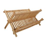 Scolapiatti sopra il lavandino, scolapiatti da cucina, 1 in legno, a 2 ripiani, in, in, in, in