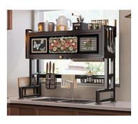 Scolapiatti sopra il lavello con più cestini per bancone della cucina salvaspazio