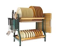 Scolapiatti Stabile Piatto Per La Casa Stendino Piatto Cucina Scaffale Piatto Bacchette Coltello E Forchetta Stoccaggio Moderno Organizzatore da Cucina(Grün,52 * 23.5 * 41cm)