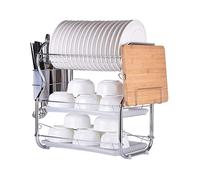 Scolapiatti Stabile Scaffale Da Cucina A 3 Livelli Scaffale Da Cucina Scaffale Laterale Per Frigorifero Con Supporto Per Ruote Moderno Organizzatore da Cucina(A)