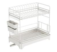 Scolapiatti Stabile Scolapiatti A 2 Ripiani, Robusto Scolapiatti Con Scolapiatti Per La Cucina Moderno Organizzatore da Cucina