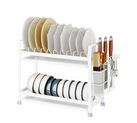 Scolapiatti Stabile Scolapiatti Da Bancone Da Cucina Robusto Scolapiatti Con Portacoltelli E Utensili Rimovibili Moderno Organizzatore da Cucina