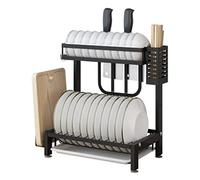 Scolapiatti Stabile Scolapiatti Da Cucina In Acciaio Inossidabile Metti Lo Scolapiatti Scolapiatti Scolapiatti A Doppio Strato Portacoltelli Per La Casa Stendino Moderno Organizzatore da Cucina