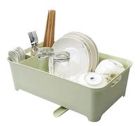 Scolapiatti Stabile Scolapiatti Da Cucina Scolapiatti Utensili Portaposate Portaoggetti Da Cucina Stendino Da Cucina Stoviglie Organizer Da Cucina Moderno Organizzatore da Cucina(Grün)