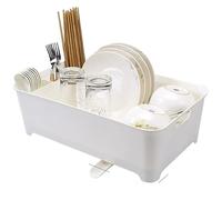 Scolapiatti Stabile Scolapiatti Da Cucina Scolapiatti Utensili Portaposate Portaoggetti Da Cucina Stendino Da Cucina Stoviglie Organizer Da Cucina Moderno Organizzatore da Cucina(White)
