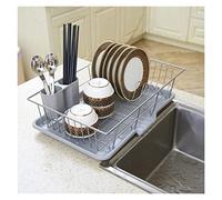 Scolapiatti Stabile Set Scolapiatti Con Stendibiancheria In Plastica E Portautensili Con Gabbia Per Bacchette, Per Ripiano Della Cucina Moderno Organizzatore da Cucina