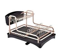 Scolapiatti, Stendino da Tavolo for Lavello di Grande capacità, Scarico a Due Strati for Bancone della Cucina con Portaposate, Porta Tagliere e Filtro for l'Acqua for Piatti