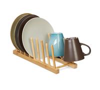 Scolapiatti supporto bambù cucina porta coperchi sgocciolatoio scola piatti casa