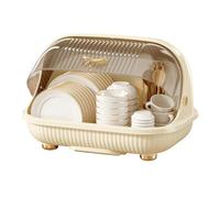Scolapiatti - Trasparente Top Dust Prevention, Kitchen Dry Rack | per piccoli appartamenti RV dispensa Stazione di lavaggio Posate Tazze