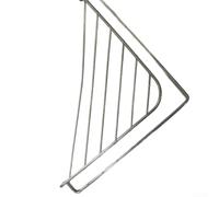 Scolapiatti Triangolare Acciaio per Lavelli Angolo Scolapiatti | Design triangolare perfetto, sfrutta angoli morti, per ideale lavelli , acciaio lucido, per stile moderno(1pc)