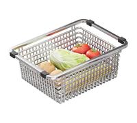 Scolaposate da Lavello in Acciaio Inox Cestello Portaoggetti per Lavello da Cucina Scola Piatti Lavandino Salva Spazio per Piani di Lavoro Della Cucina, Bagni, Mobili(35 * 23.5 * 15cm)