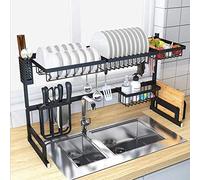 Scolaposate, scolapiatti, sopra il lavello, scolapiatti da cucina, organizer, portautensili, acciaio inossidabile