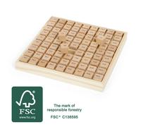 small foot 7583 school multiplication table made of wood, learn arithmetics in a