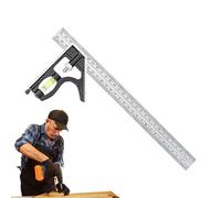 Scolatra combinata | Righello per la progettazione di strutture - Strumento in acciaio regolabile per falegnameria - Per appassionati di fai da te, falegnami, elettricisti e lavoro con