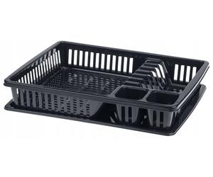 Scolatti KADAX in plastica, scolapiatti, 38x30x7 cm, antracite