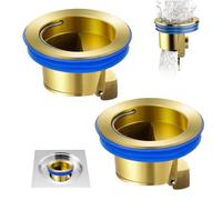 Scolatura del Pavimento del Deodorante 2 PCS Doccia di scarica di backflow preventivo di Guardia del Tappo per Le fogne Caesatore di per la Biancheria per Il Bagno in Ottone