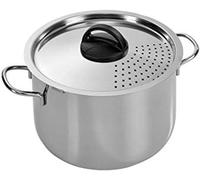 BARAZZONI CUOCISCOLA IN ACCIAIO INOX CON COPERCHIO DIAMETRO 22 CM
