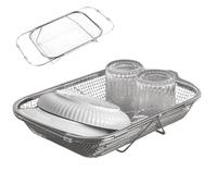 Scolino sospeso sopra il, in acciaio, scolapiatti estraibili, scolapasta e per lavello, per cucina, appartamento, cuochi per hobby, amanti della salute, dormitorio per studenti