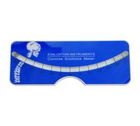 Scoliosis Measuring Meter - 0 To 30 Degree Accurate Scoliometer | Acrylic Spinal Curvature Test Tool, Blue Medical Evaluation Meter For Back Spine Diagnosis And Home Scoliosis Screening