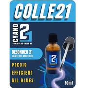 Scollante per colla ciano DEBONDER21 by Colle21, flacone 30 ml. scollante per super colla cianoacrilato, scollante per colla cyano.