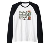 Scollegare Ripetizione del reimpianto - Atteggiamento Positivo per la Salute mentale Maglia con Maniche Raglan