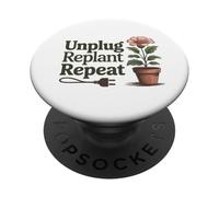 Scollegare ripetizione del reimpianto - Atteggiamento positivo per la salute mentale PopSockets PopGrip Adesivo