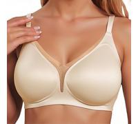Scollo a V Bralette Donna Forte Tenuta - Reggiseno da Donna Push Up Seamless Imbottito Senza Ferretto Classico Reggiseno Soft Skiny Bra Traspirante Biancheria Intima Donna Reggiseno