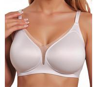 Scollo a V Bralette Donna Forte Tenuta - Reggiseno da Donna Push Up Seamless Imbottito Senza Ferretto Classico Reggiseno Soft Skiny Bra Traspirante Biancheria Intima Donna Reggiseno