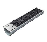 Scolo Acqua Piovana Kit Di Drenaggio Per Canale Trincea Con Griglia Da Giardino Integrata, Sistema Resistente E Facile Estendere Cortile, Vialetto, Patio, Sul Retro(39.37x5.91x7.87in/100x15x20cm)