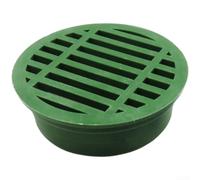 Scolo rotondo a 3 pollici del pavimento del PVC con la griglia ed il filtro del modello del prato inglese per i pavimenti della doccia e del balcone