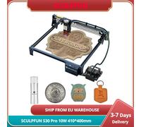 Scolpire fun S30 Pro incisore Laser, potenza ottica 10W con Kit di assistenza aria completa automatico, Design dell'obiettivo sostituibile e finecorsa