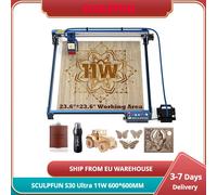 Scolpire fun S30 Ultra 11W incisore Laser con Smart Air Assist e Kit di estensione taglierina Laser 600*600MM per legno metallo acrilico