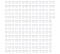 Scolpisci un'atmosfera utilizzando il nostro set di petali di cuore setosi dal design straordinariamente confezionato (bianco)