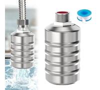 Scomeri Water Valve, Water Float Valve, 304 Stainless Steel Fully Automatic Water Level Control Float Valve, Water Hose Shut Off Valve for Water Tank, Pool (1/2'', Upper Water Intake)