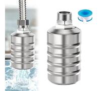 Scomeri Water Valve, Water Float Valve, 304 Stainless Steel Fully Automatic Water Level Control Float Valve, Water Hose Shut Off Valve for Water Tank, Pool (3/4'', Upper Water Intake)