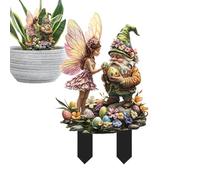 Scommessa Del Giardino Acrilico Per Pasqua | Stakes Da Giardino Di Fata Di Pasqua - Decorazione Decorativa Del Giardino Di Pasqua, Decorazione Del Festival Della Terra Impermeabile, Inserto Del