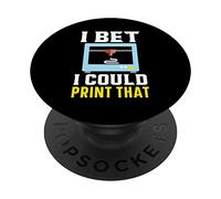 Scommetto che potrei stampare quel programmatore CNC Machinist Stampa 3D PopSockets PopGrip Adesivo
