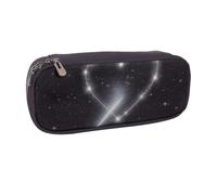 Scomparti Portamatite Borsa Shooting Star Heart Printed Astuccio Portamatite Resistente Porta Matite Per Teen, Scuola, Collegio, 20X9X4Cm