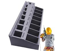 Scomparto per attrezzi, portatile e compatto, vassoio organizer per bulloni, organizer portatile a vite, contenitore portatile con stampa 3D per officina edilizia cassetta degli attrezzi