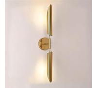 Sconce da muro lungo a 2 luci a parete semplice semplice da parete in metallo interno illuminazione verso l'alto lungo la lampada da monte a parete, g9 rondella industriale vintage moderna camera