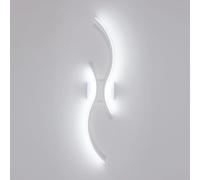 Sconce da parete a LED per interni, apparecchi di illuminazione da parete a LED con barra ondulata moderna da 27 W, lampada da parete per comodino corridoio (luce bianca fredda)
