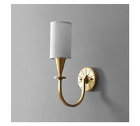 Sconce da parete in rame americano Decorazioni Compatible with la casa Base Compatible with lampada AC110V 220V Illuminazione del corridoio della camera da letto