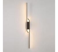 Sconce da Parete Lampada da Parete a LED lineare per Bagno Lampada da Parete a Striscia Lunga Nera Sconce cablata per Interni Barra Industriale con Luce Verso Il Basso per Camera da Letto Comodino