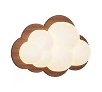 Sconcetto in Nordico Nuvola Bianca Forma di Parete dignita Cartone Animato Bambini Lampada Decorazioni la 8W fonces a Legna massiccia Legno Massiccio per Il corridoio della Camera da Letto, con