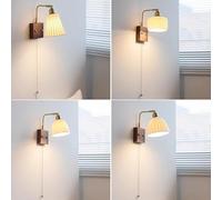 SCONCI DEL MOLTO MODERE moderno moderno a catena a trazione ceramica in legno corretti regolabili cablati lampada da montaggio a parete per soggiorno porte del letto per camera da letto per camera da