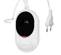 Scondaor Combinato Rilevatore di Gas e Monossido di Carbonio con Display LCD - Alimentazione a Rete Elettrica, Certificato EN 50291 e EN 50194, Rileva Gas Combustibili (Metano e GPL) e CO, 1 Pezzi