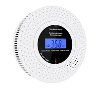 Scondaor Rilevatore di Fumo e CO Combinato Collegato Wireless, Rilevatore di Monossido di Carbonio Collegati in Rete, Allarme fumo con batteria AA sostituibile, Allarme fumo e CO, 1 Pezzi