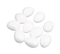 Sconosciuto 10pz Modellazione Bianco Uova Schiuma Artigianato Polistirolo 8 cm